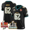 Philadelphia Eagles LII-LIX Super Bowl Champions Vapor Limited Gold Jersey - All Stitched
