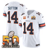 Denver Broncos Super Bowl 50 Patch Vapor Limited Jersey - All Stitched