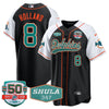 Dolphins 50th & Don Shula 347 Memorial Patch Baseball Jersey - All Stitched