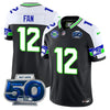 Seattle Seahawks 50th Season Vapor Limited Jersey - All Stitcheds
