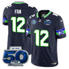 Seattle Seahawks 50th Season Vapor Limited Jersey - All Stitcheds