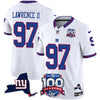 New York Giants 100th Season & State Patch Vapor Limited Jersey - All Stitched