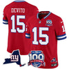 New York Giants 100th Season & State Patch Vapor Limited Jersey - All Stitched