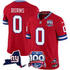 New York Giants 100th Season & State Patch Vapor Limited Jersey - All Stitched