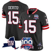 New York Giants 100th Season & State Patch Vapor Limited Jersey - All Stitched