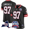 New York Giants 100th Season & State Patch Vapor Limited Jersey - All Stitched