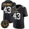 Steelers DMR Patch Gold Vapor Limited Jersey - All Stitched