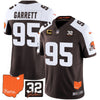 Browns #32 Jim Brown Memorial & Home Patch Vapor Limited Jersey - All Stitched