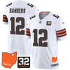 Browns #32 Jim Brown Memorial & Home Patch Vapor Limited Jersey - All Stitched