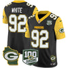 Packers 100th Season & Home Patch Cheese Vapor Limited Jersey - All Stitched