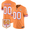 Tampa Bay Buccaneers Throwback 50th Season Patch Vapor Limited Custom Jersey - All Stitched