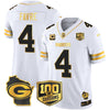 Packers 100th Season & Home Patch Gold Vapor Limited Jersey - All Stitched