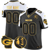 Packers John Madden & Home Patch Gold Vapor Limited Custom Jersey - All Stitched