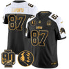 Detroit Lions 2024 90th & John Madden Patch Gold Vapor Limited Jersey V2 - All Stitched