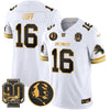 Detroit Lions 2024 90th & John Madden Patch Gold Vapor Limited Jersey V2 - All Stitched