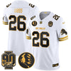 Detroit Lions 2024 90th & John Madden Patch Gold Vapor Limited Jersey V2 - All Stitched