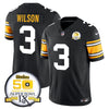 Steelers 50th Anniversary Of Super Bowl IX Patch Vapor Limited Jersey - All Stitched