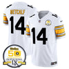 Steelers 50th Anniversary Of Super Bowl IX Patch Vapor Limited Jersey - All Stitched