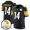 Steelers 50th Anniversary Of Super Bowl IX Patch Vapor Limited Jersey - All Stitched