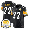 Steelers 50th Anniversary Of Super Bowl IX Patch Vapor Limited Jersey - All Stitched