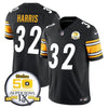 Steelers 50th Anniversary Of Super Bowl IX Patch Vapor Limited Jersey - All Stitched