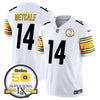 Steelers 50th Anniversary Of Super Bowl IX Patch Vapor Limited Jersey - All Stitched