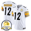 Steelers 50th Anniversary Of Super Bowl IX Patch Vapor Limited Jersey - All Stitched