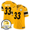 Steelers 50th Anniversary Of Super Bowl IX Patch Vapor Limited Jersey - All Stitched