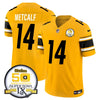 Steelers 50th Anniversary Of Super Bowl IX Patch Vapor Limited Jersey - All Stitched