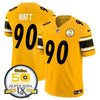 Steelers 50th Anniversary Of Super Bowl IX Patch Vapor Limited Jersey - All Stitched