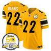 Steelers 50th Anniversary Of Super Bowl IX Patch Vapor Limited Jersey - All Stitched