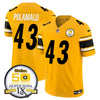 Steelers 50th Anniversary Of Super Bowl IX Patch Vapor Limited Jersey - All Stitched
