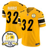 Steelers 50th Anniversary Of Super Bowl IX Patch Vapor Limited Jersey - All Stitched