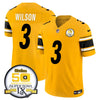 Steelers 50th Anniversary Of Super Bowl IX Patch Vapor Limited Jersey - All Stitched