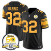 Steelers 50th Anniversary Of Super Bowl IX Patch Vapor Limited Jersey - All Stitched