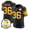 Steelers 50th Anniversary Of Super Bowl IX Patch Vapor Limited Jersey - All Stitched