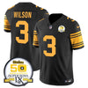 Steelers 50th Anniversary Of Super Bowl IX Patch Vapor Limited Jersey - All Stitched