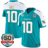 Dolphins Gold Trim Vapor Limited Jersey - All Stitched