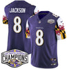 Ravens Maryland Flag 2024 AFC North Division Champions Patch Vapor Limited Jersey - All Stitched