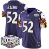 Ravens Maryland Flag 2024 AFC North Division Champions Patch Vapor Limited Jersey - All Stitched