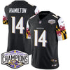 Ravens Maryland Flag 2024 AFC North Division Champions Patch Vapor Limited Jersey - All Stitched