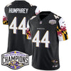 Ravens Maryland Flag 2024 AFC North Division Champions Patch Vapor Limited Jersey - All Stitched