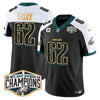 Eagles 2024 NFC East Division Champions Gold Trim Vapor Limited Jersey - All Stitched