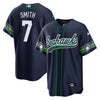 Seahawks Throwback & Gold Cool Base Jersey V2 - All Stitched