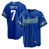 Seahawks Throwback & Gold Cool Base Jersey V2 - All Stitched