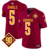 Washington Commanders 90th Anniversary Patch Vapor Limited Jersey - All Stitched