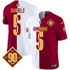 Washington Commanders 90th Anniversary Patch Vapor Limited Jersey - All Stitched