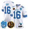 Detroit Lions 2024 90th & John Madden Patch Game Jersey - All Stitched