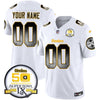 Steelers Arch Smoke 50th Anniversary Of Super Bowl IX Patch Vapor Limited Custom Jersey - All Stitched