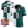 Custom Name/Gender Philadelphia Eagles Super Bowl LIX Champions Vapor Limited Jersey - All Stitched